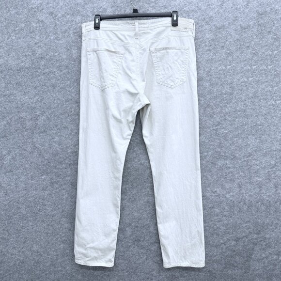 AG Adriano Goldschmied Jeans The Graduate Men's 38x32, White Denim Tailored Leg - Picture 3 of 16
